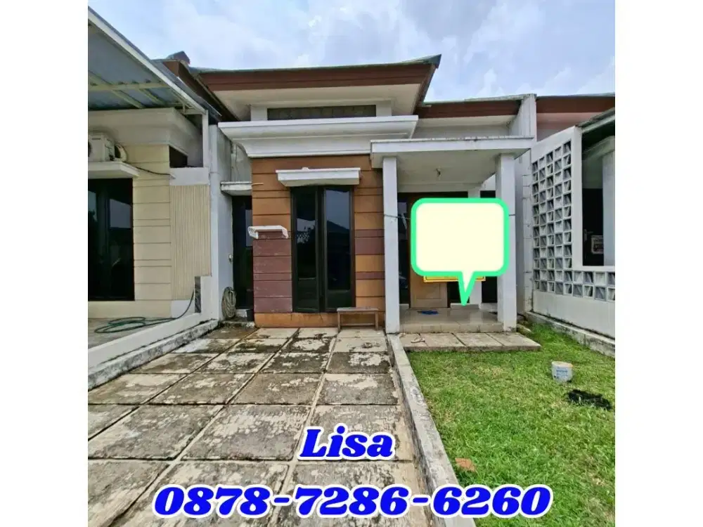 Rumah Botanica Valley • 2 Kamar • Jet Pump • Carport & Garasi • Harga Sewa 28,5 Juta/Tahun