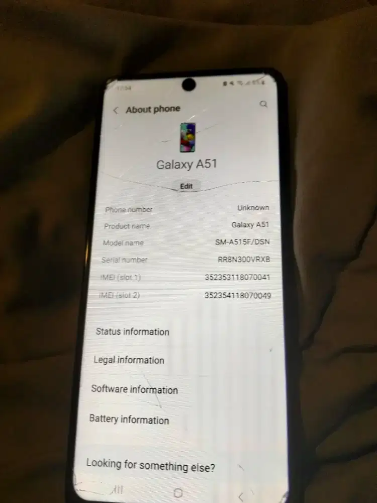 Dijual Samsung internal bagus external retek
