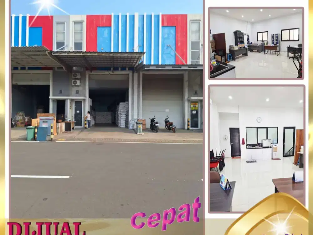 DIJUAL GUDANG  2 Lantai BIZ PARK DAAN MOGOT Cengkareng Jakarta Bar -SS