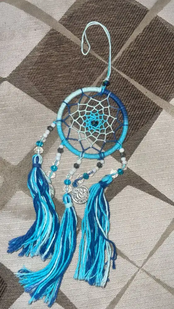 Dreamcatcher Biru Handmade (Boho Style)