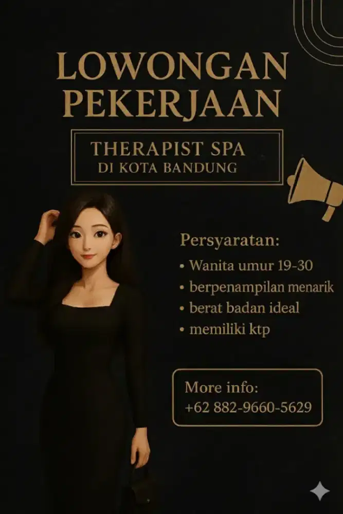 Lowongan Kerja Therapist Spa ( Khusus Perempuan)