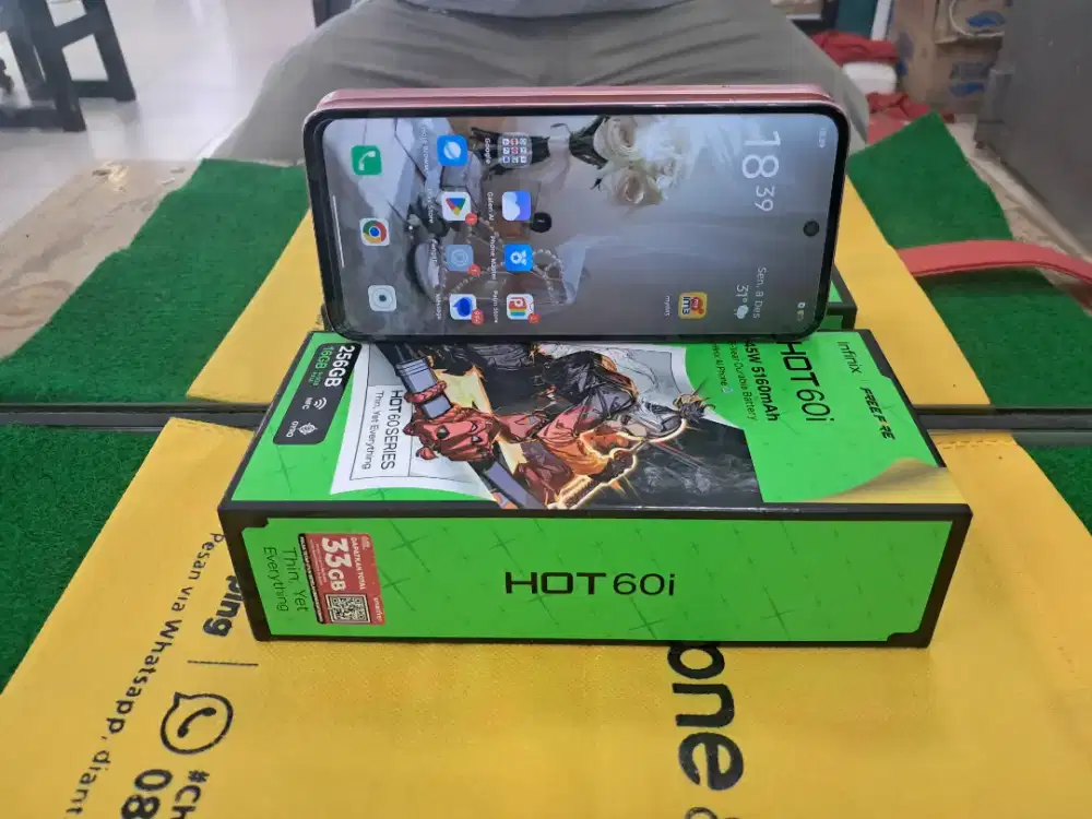 INFINIX HOT60i NFC Ram 8/256 GB mulus lengkap no minus
