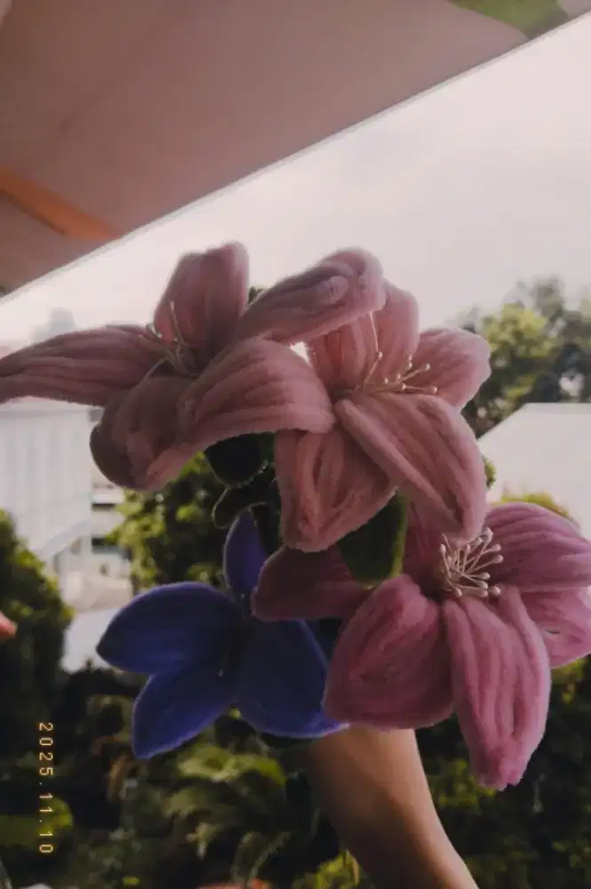 hiasan bunga pink cantik