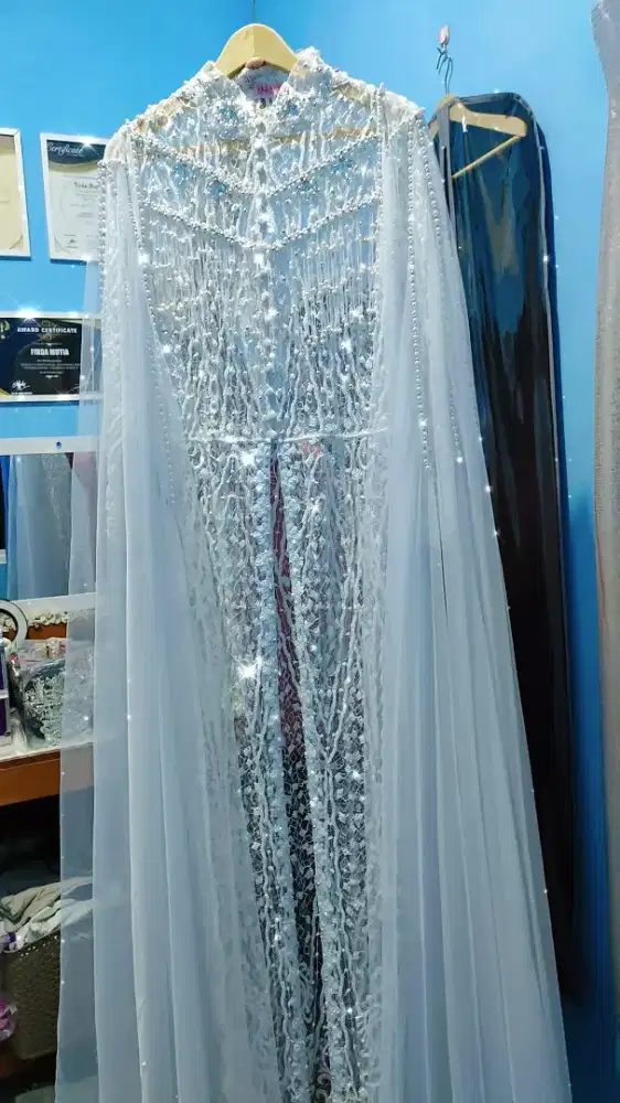 PRELOVED KEBAYA AKAD SATU KALI PAKAI FULL PAYET