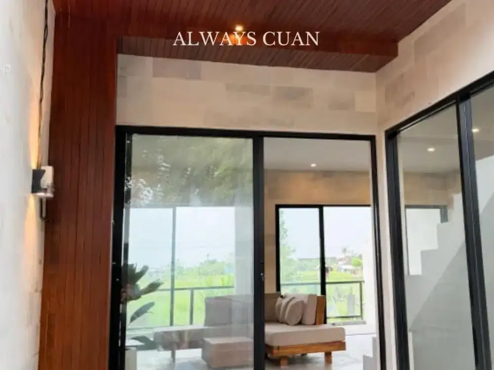 Dijual Vila dengan Pemandangan Sawah Di Cepaka Munggu, dekat Canggu