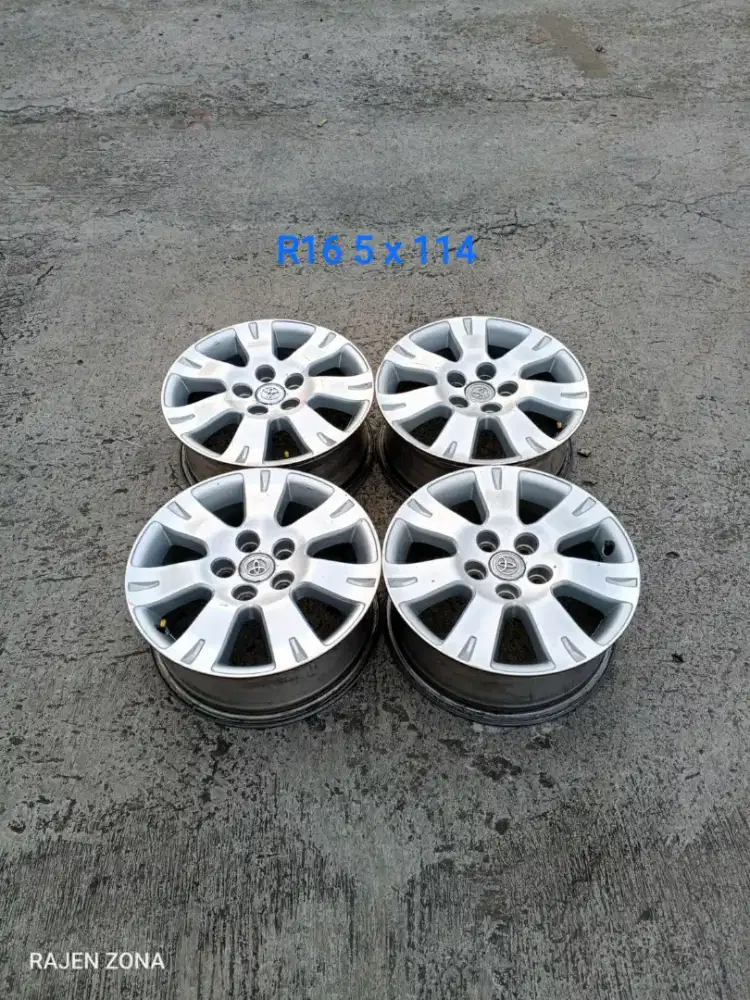 Oem TOYOTA ALPARD R16 pcd 5 x 114 lebar 6,5 offset 39