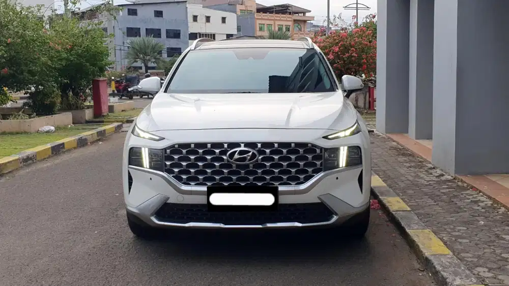 Hyundai santafe signature bensin 2022 putih pajak panjang