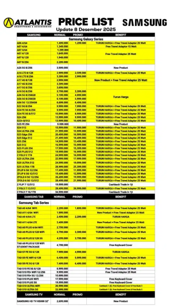 SAMSUNG GALAXY S25 FE 5G ATLANTIS