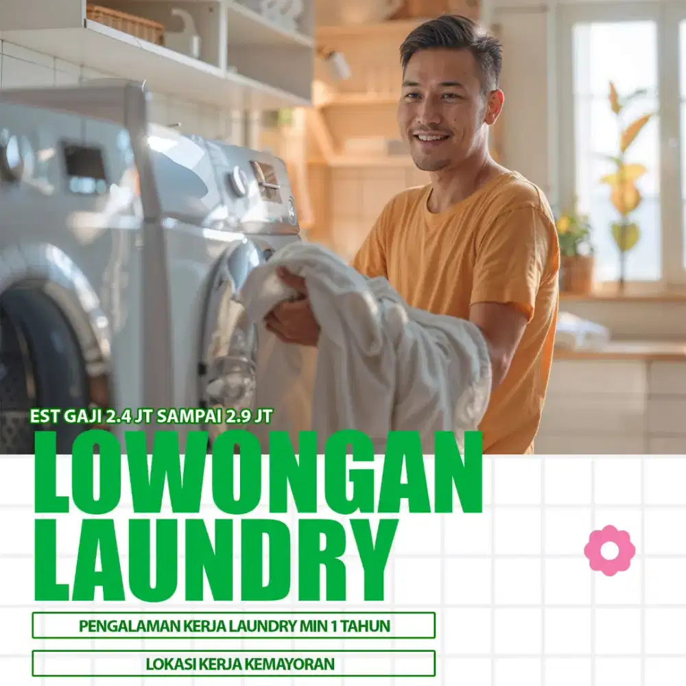 Loker produksi laundry di Kemayoran