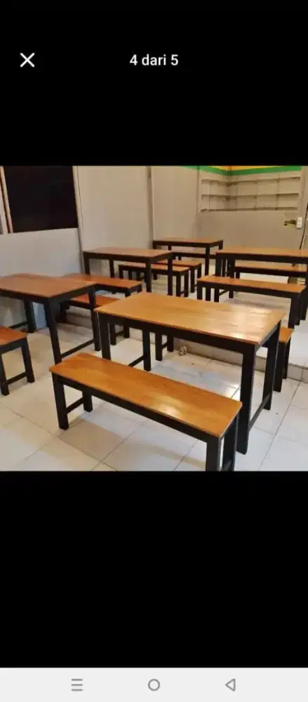 di juwal meja kursi lestoran 1 set