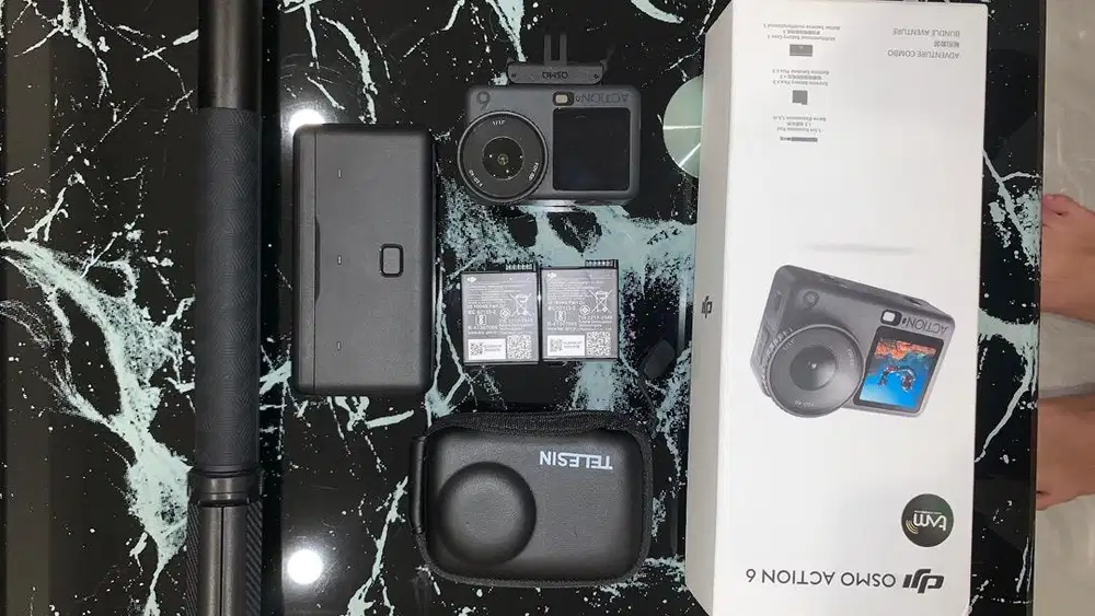 DJI OSMO ACTION 6 ADVENTURE COMBO LIKE NEW BARU 1 MINGGU