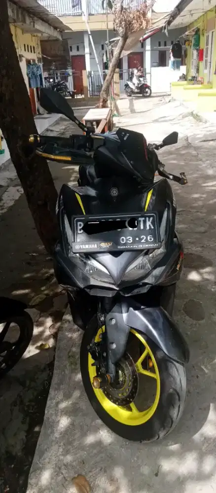 Aerox New 155 Connected Grey Yellow