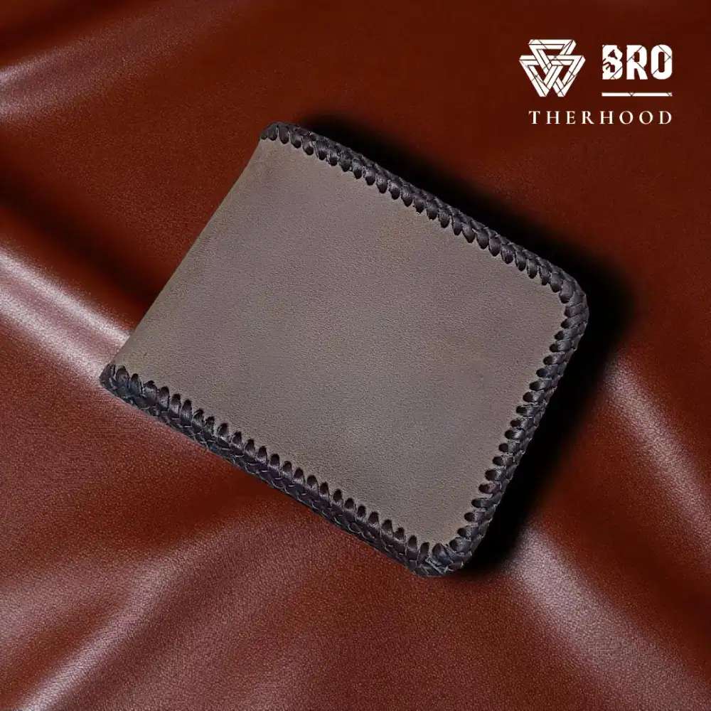 Dompet anyam full kulit sapi asli jenis crazy horse