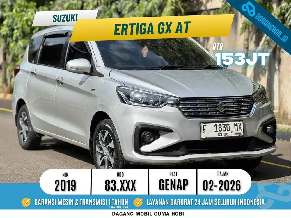 SUZUKI ERTIGA GX AT 2019 SIAP PAKAI