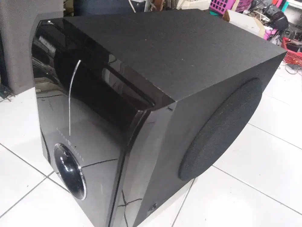 Polytron Aktif Subwoofer 8 in, home theater 5.1, full ori, box utuh