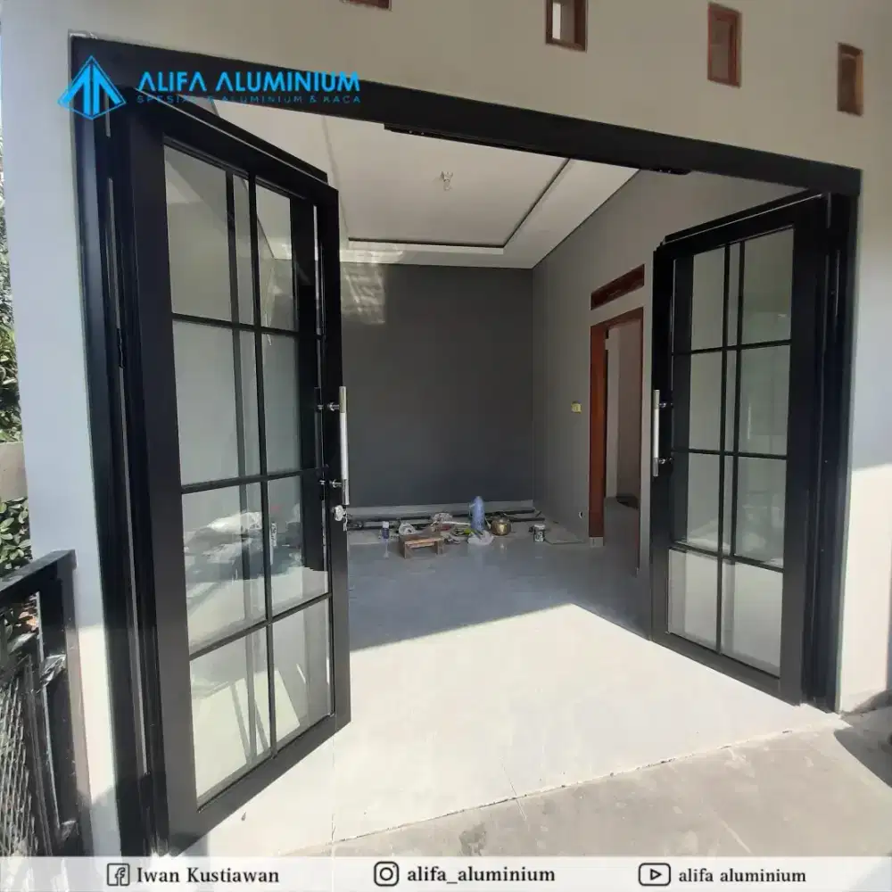 pintu sliding swing | pintu kaca | pintu aluminium