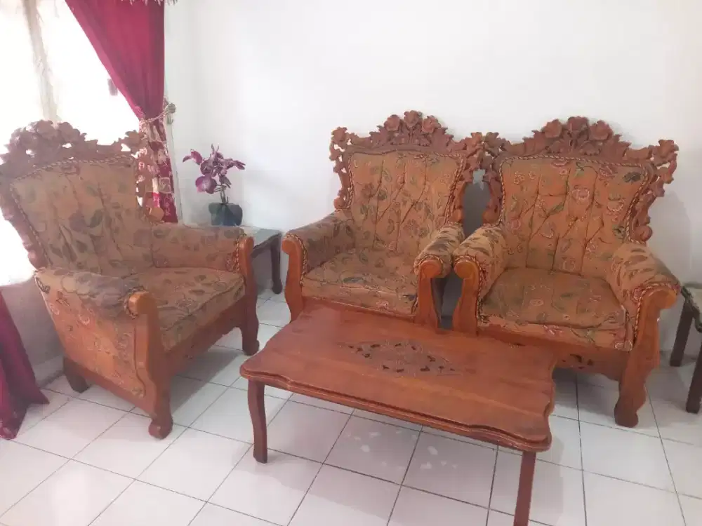 Kursi Tamu Furniture Kayu 1 Set