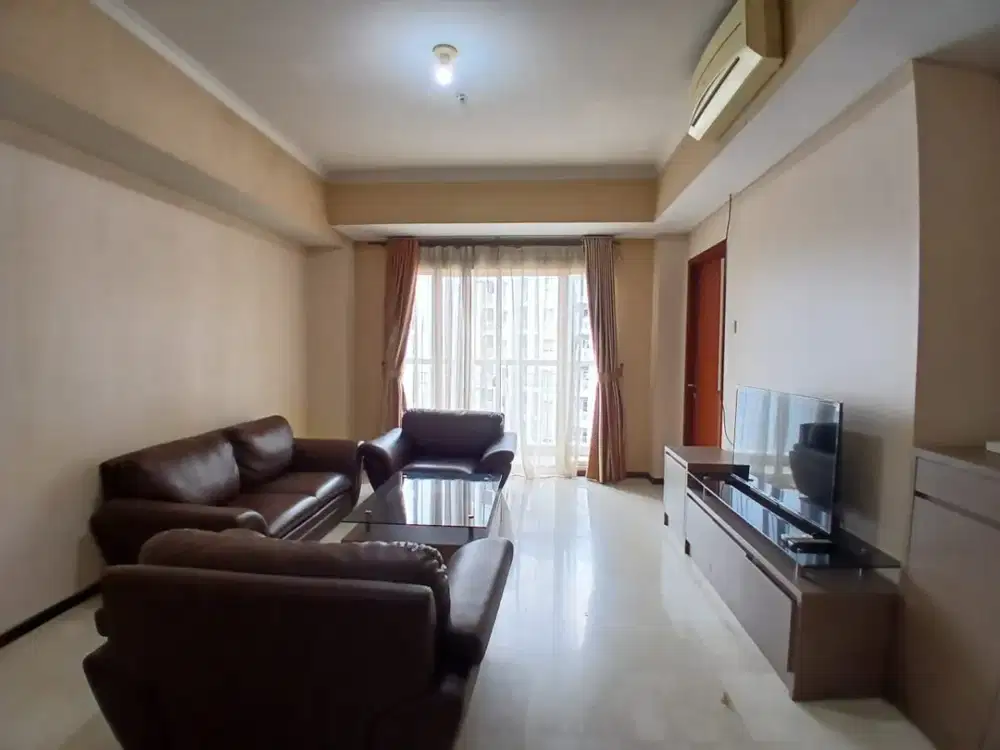 Disewa Apartemen Royal Mediterania Garden tipe 3BR Furnish Lantai Tinggi Lokasi Terbaik dekat Mal Central Park dan Gedung Kantor APL SOHO