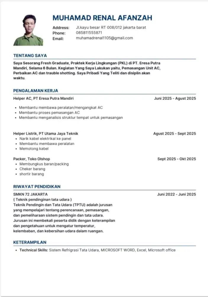 Info loker nya Pak/Bu