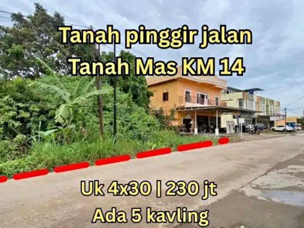 TANAH AREA KM14 DEKAT DANAU TANAH MAS PALEMBANG