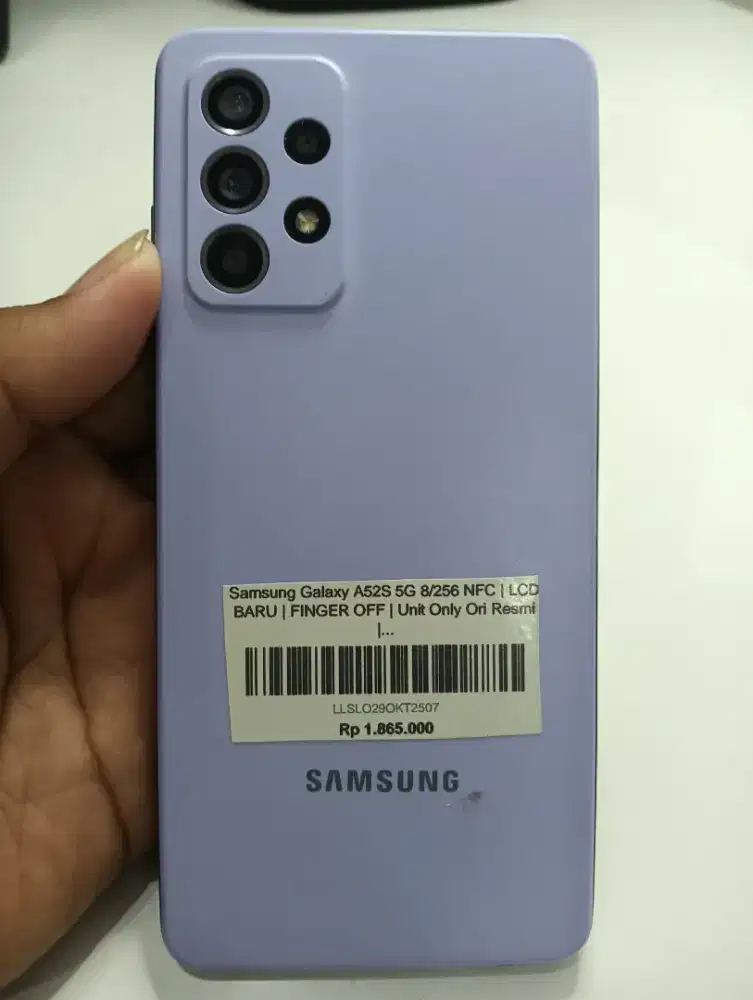 Samsung Galaxy A52s 5G 8/256GB NFC Unit Only Ori Resmi