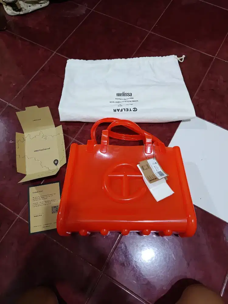 Tas Wanita Melissa Teflar Medium Jelly Orange New Original Resmi