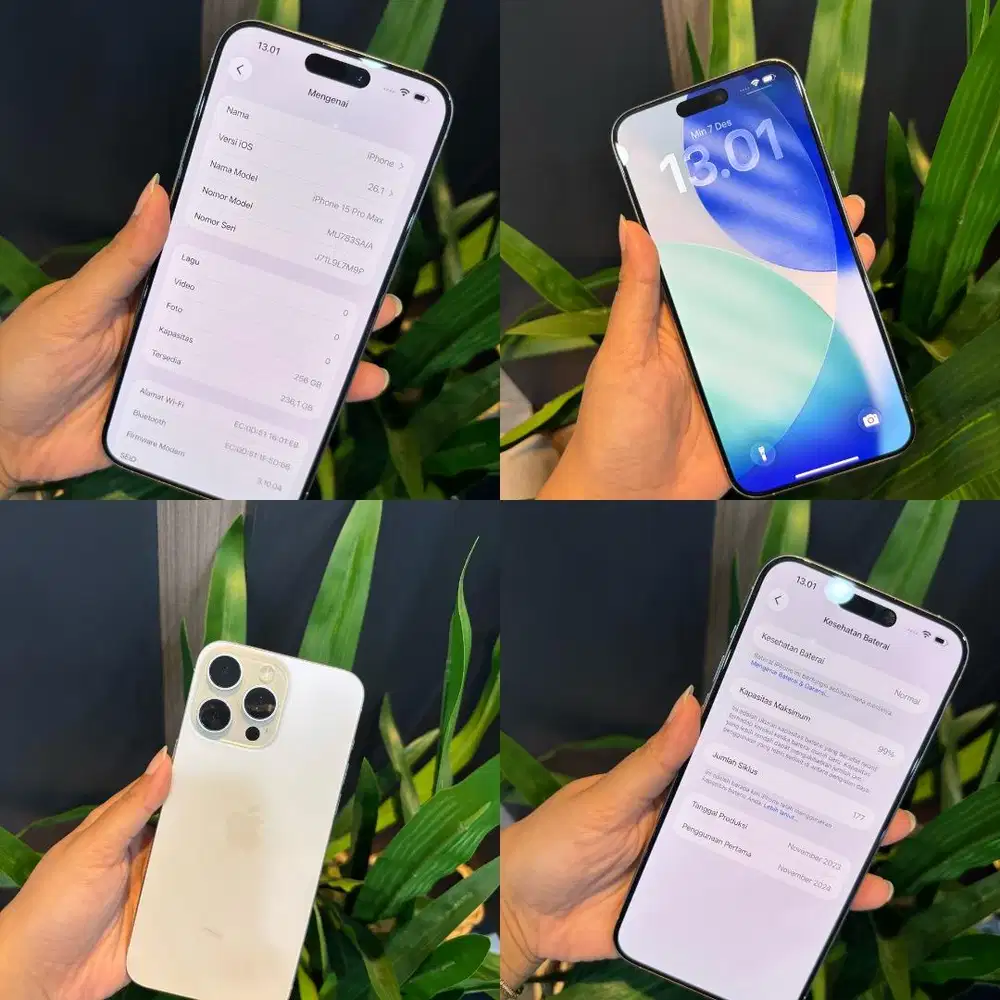 IPHONE 15 PROMAX 256GB SECOND RESMI IBOX