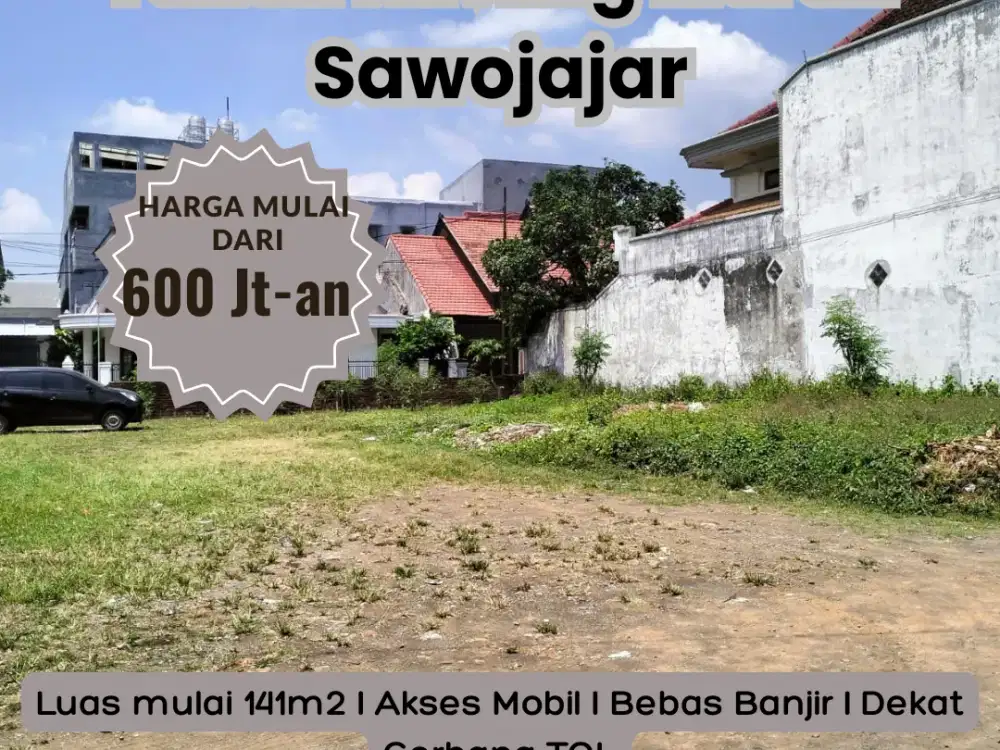 Tanah Kavling Malang 4,5 juta per meter Dijual Dekat Exit Tol