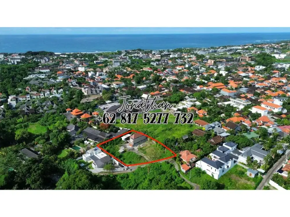 Tanah Freehold 21 Are Lingkungan Villa Dekat Pantai di Pererenan Canggu - LSKH