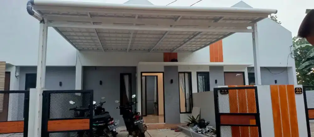 Kanopi rangka baja ringan dn rangka hollow galvanis