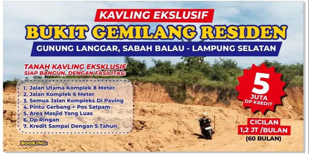 Jual Cepat Tanah 105 m2 PROMO 59 JUTA CASH