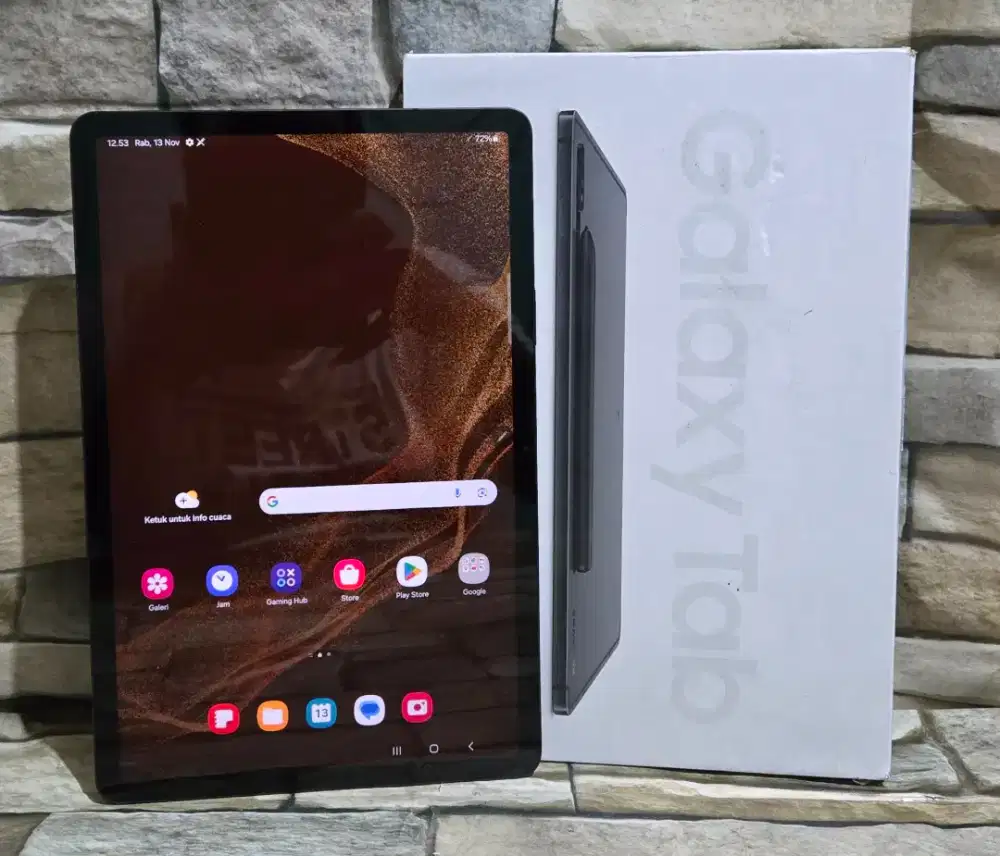 Samsung Galaxy Tab S8 8/128 Wifi Fulset segel mulus 98%