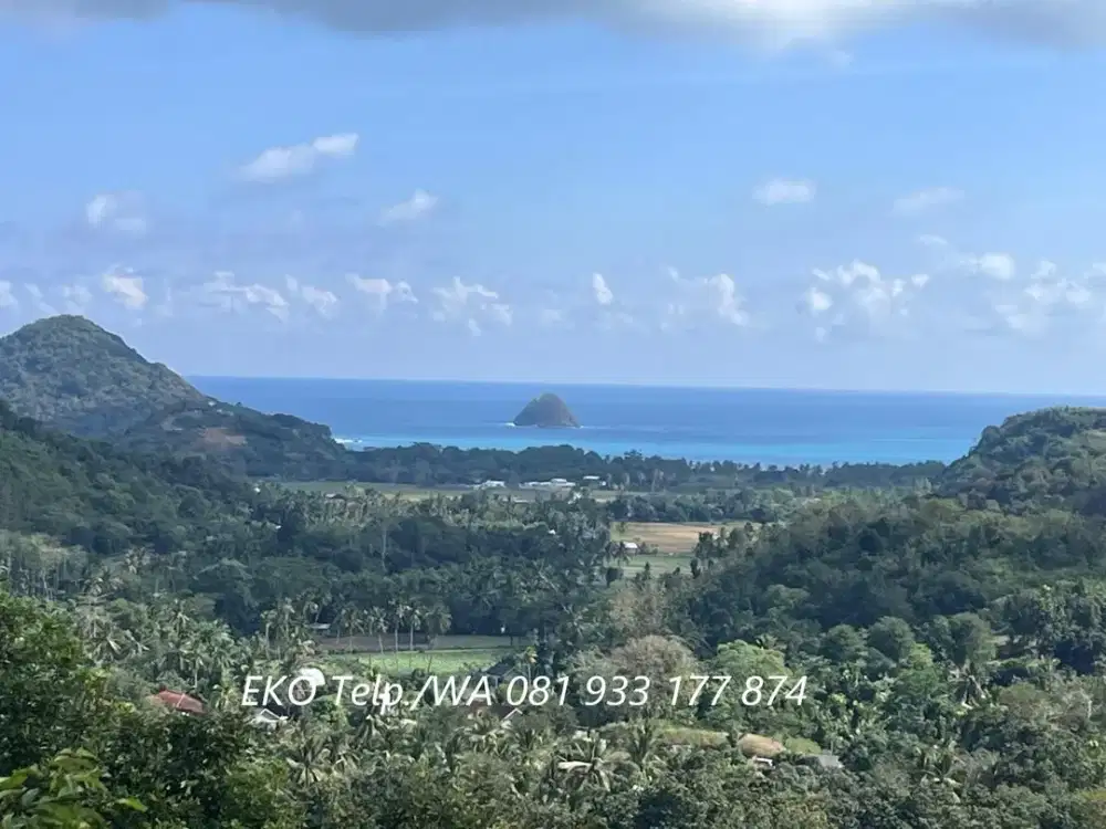 Dijual MURAH Tanah Bukit View Laut Pantai Selong Belanak Lombok