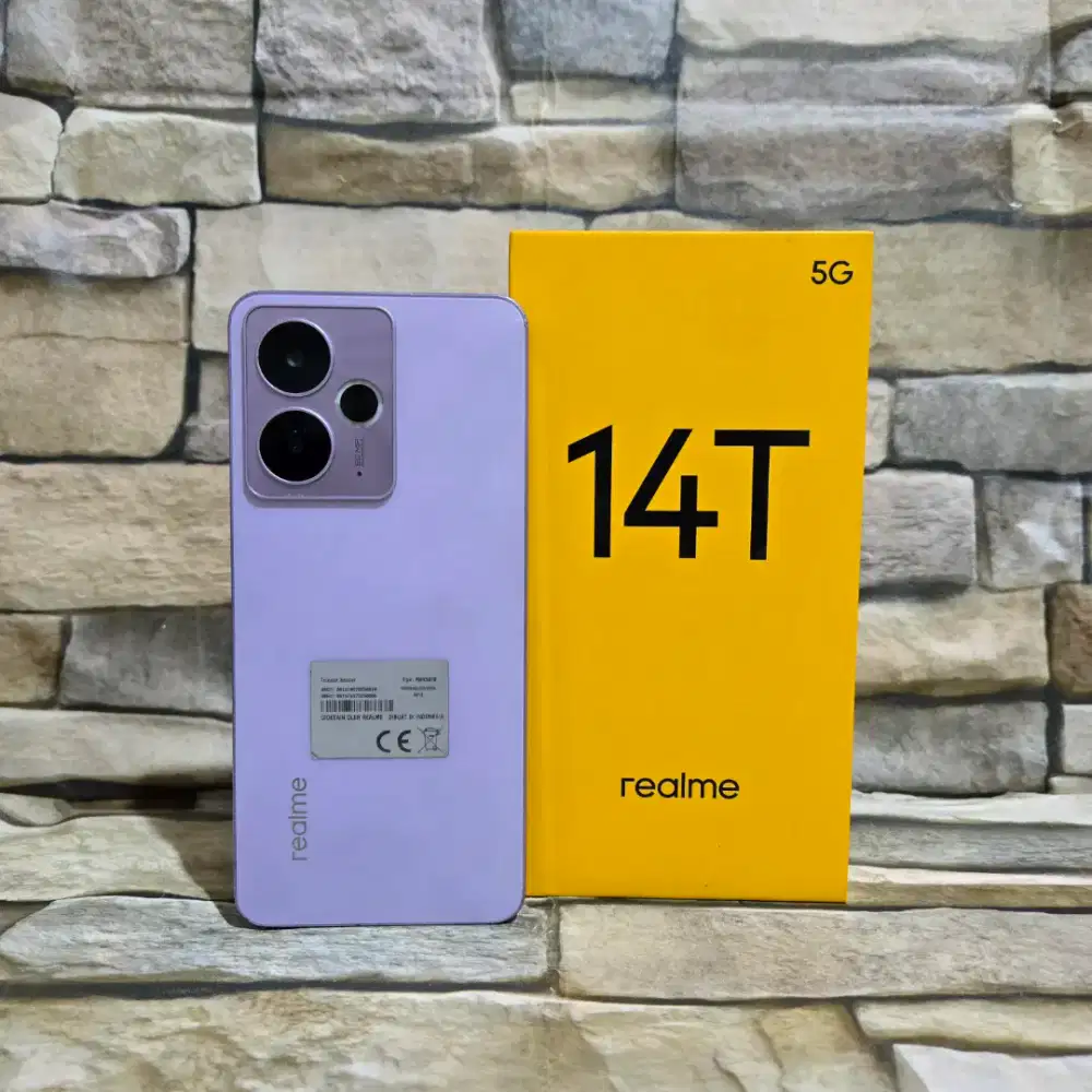 Realme 14T 5G 8/128 Fulset segel mulus 90% Garansi panjang