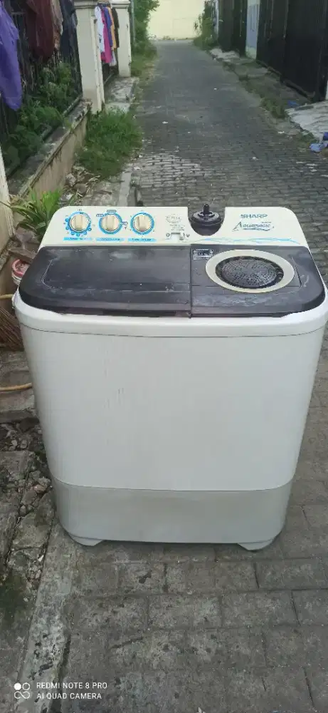 Jual mesin cucinya merek Sharp ukuran 9,5kilo no minus