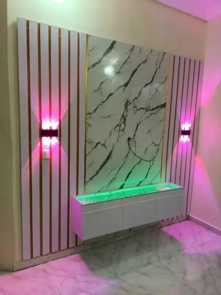 Melayani pemasangan pelapon pvc gipsum partisi molding