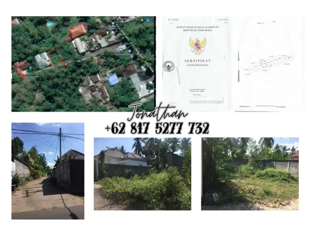 Tanah 2 Are SHM Dekat Pantai di Lovina Kaliasem Buleleng