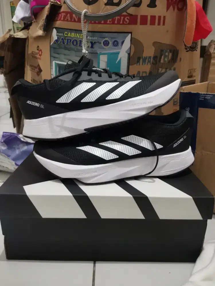 SEPATU ADIDAS ADIZERO SL 40 2/3 HITAM ORIGINAL