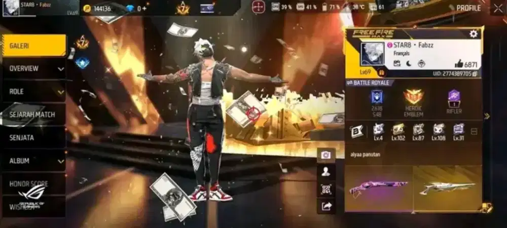 Jual akun ff data aman