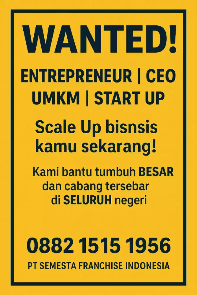 Besarkan bisnis anda dan cabang dimana mana