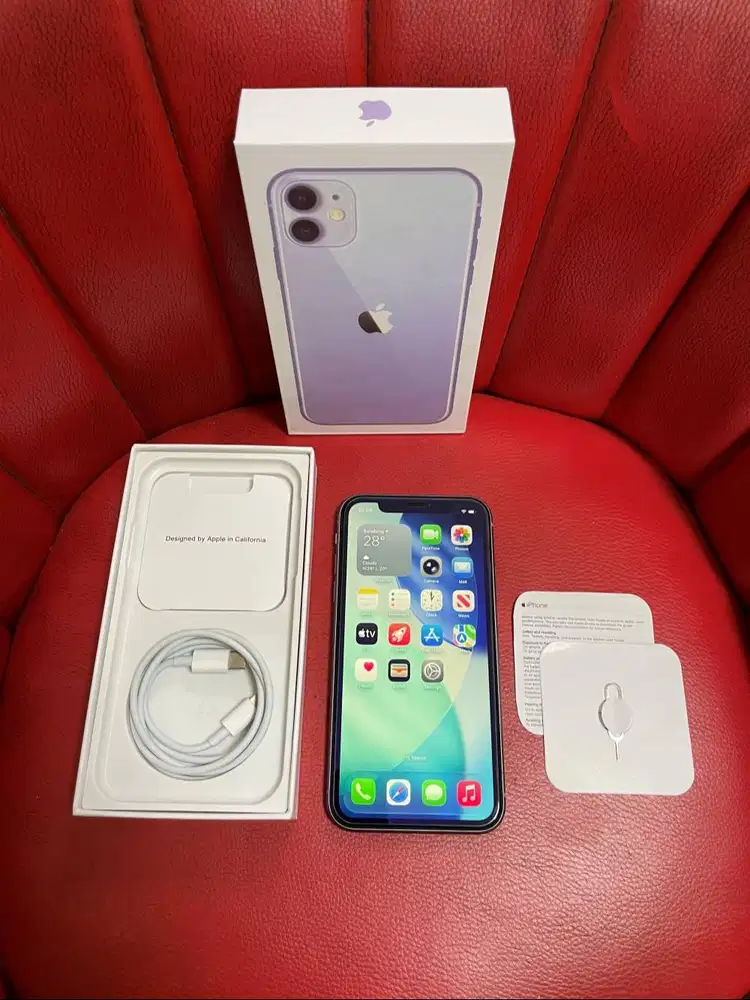 iPhone 11 256gb Purple Resmi Bea Cukai Setara iBox Sinyal Permanen
