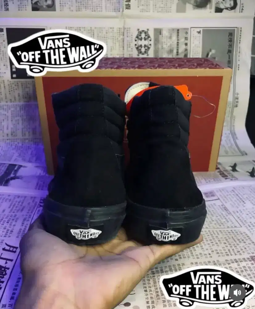 Sepatu Vans SK8 All Black Premium