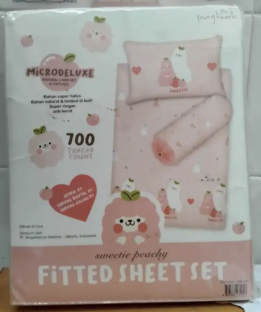 Sprei anak warna pink