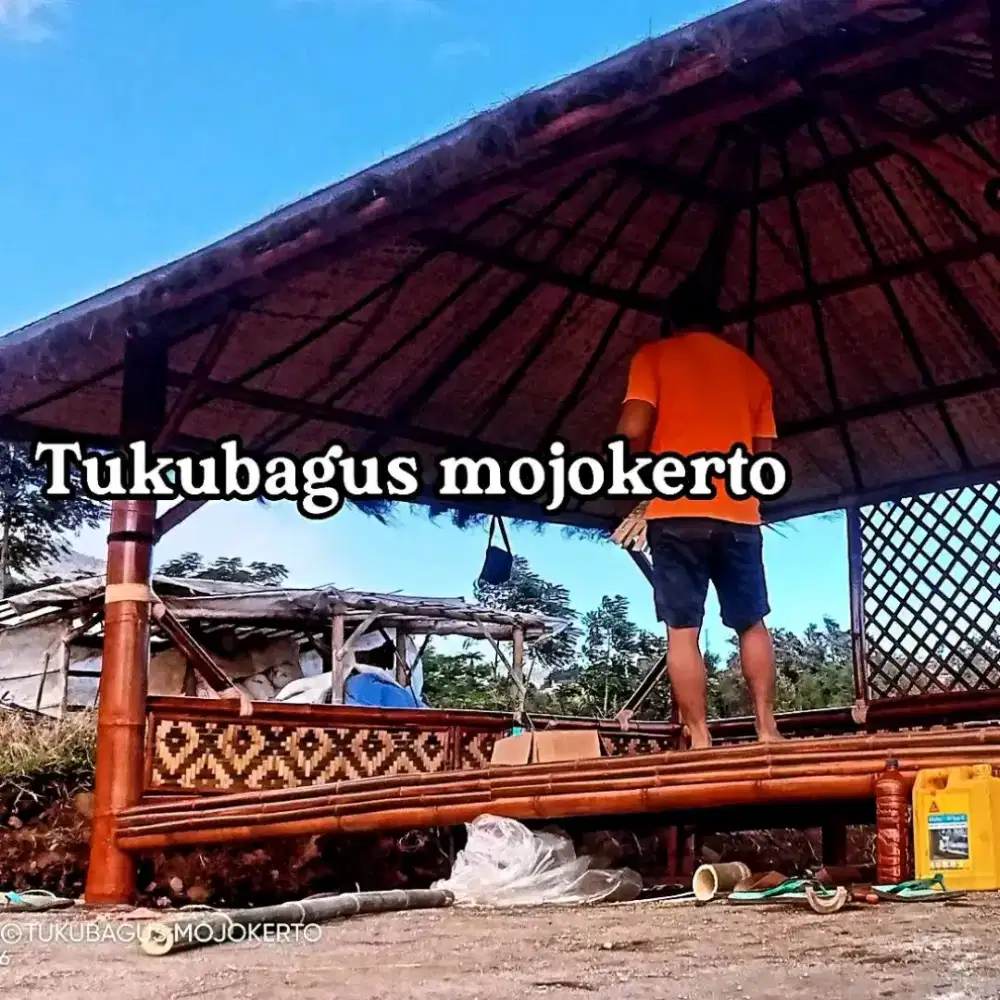 Gasebo bambu mojokerto