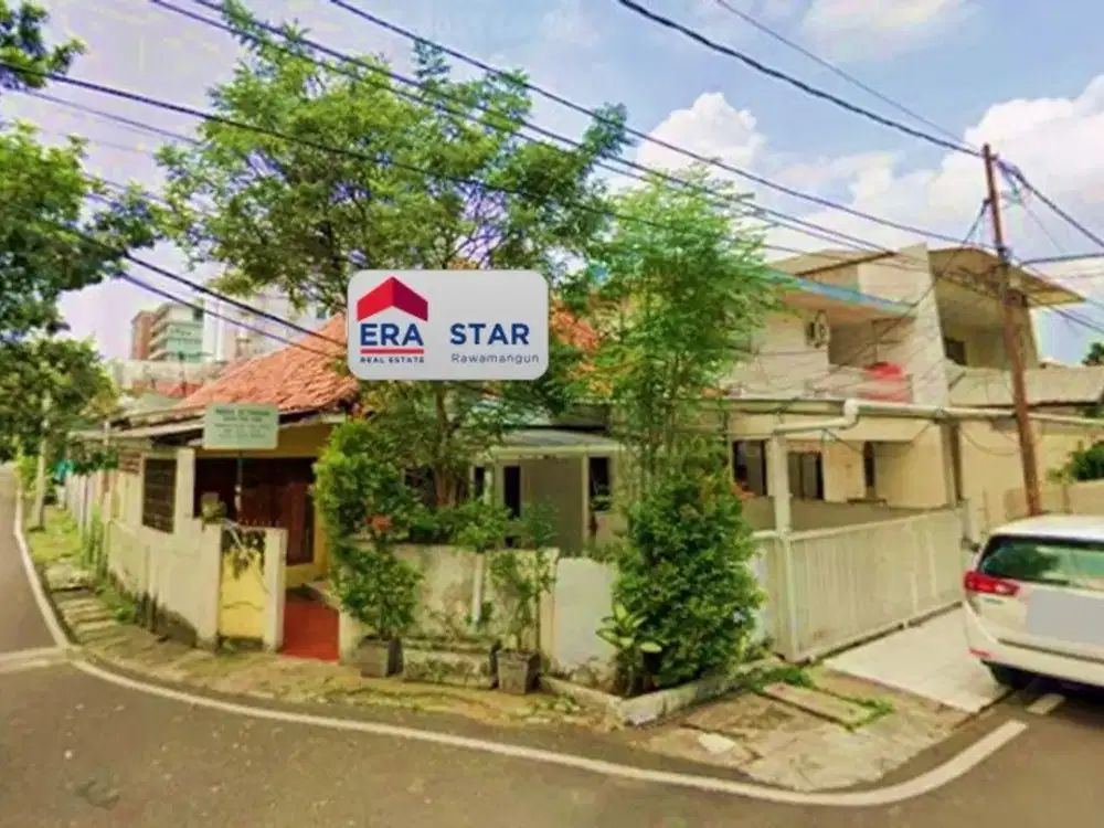 Rumah Hook hitung tanah harga sangat murah di Cideng Jakarta Pusat