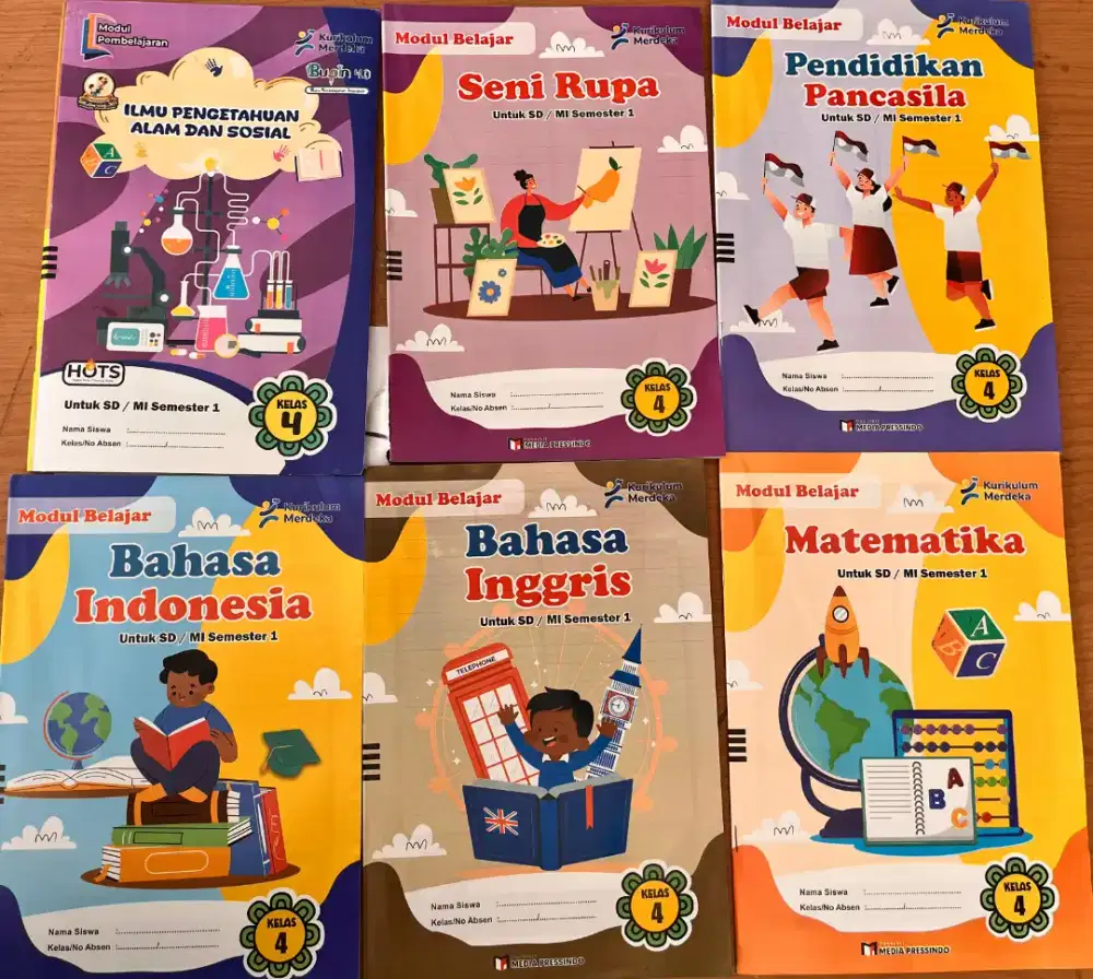 Paket Buku Modul Belajar Kelas 4 SD/MI – Kurikulum Merdeka Semester 1