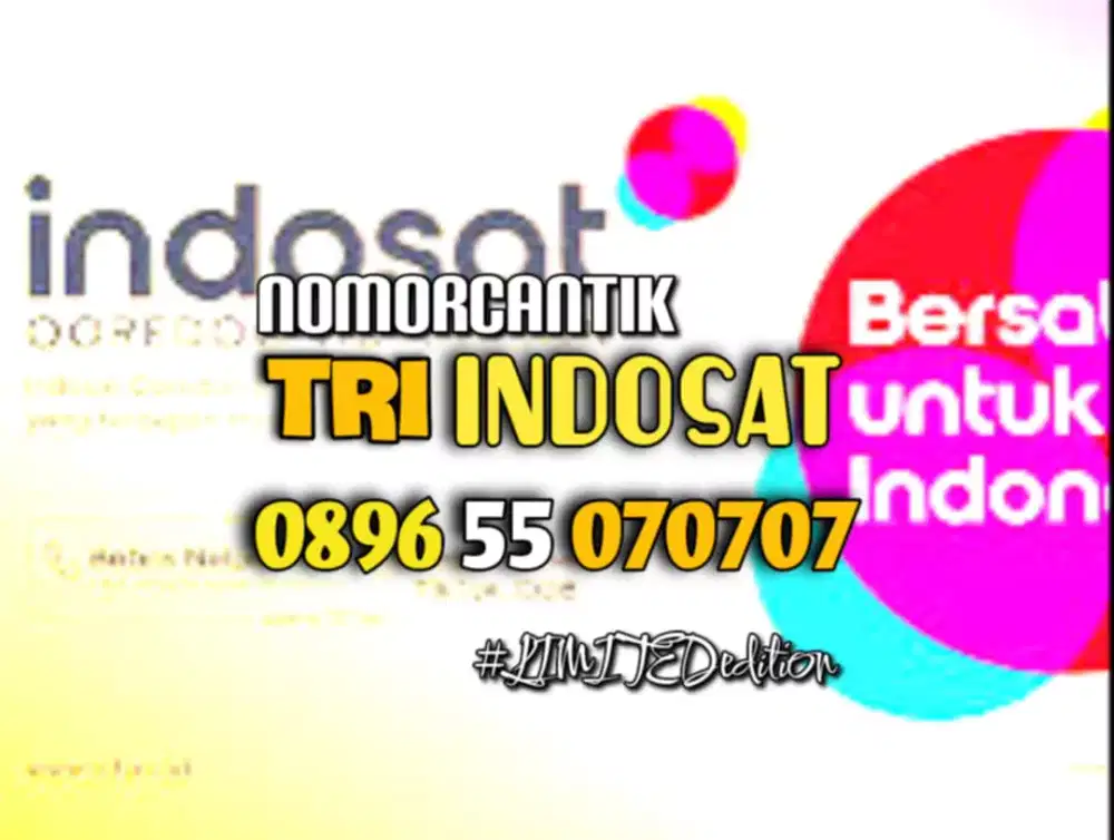 (bisa COD) Nomor Cantik Kartu TRI INDOSAT TRIPLE AB 070707 #3