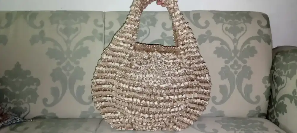 Dijual tas anteprima beige