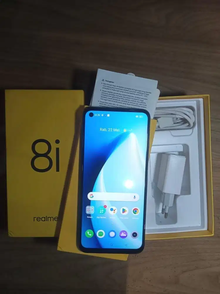 Hp Second Realme 8i 6/64 Black Mulus Total 99% No Minus Pemakaian Cewe