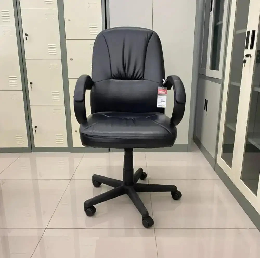 Kursi kantor Camaro Kulit hitam